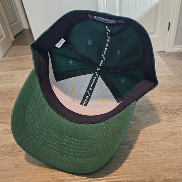 Baylor Bears Fitted Hat Cap Yellow Striped Embroidered BU NCAA Size 7 1/4 - Picture 7 of 8